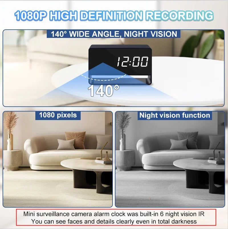 Full HD 1080P WiFi Wireless Remote Camera Night Vision Motion Detection Alert Surveillance Home Office Security