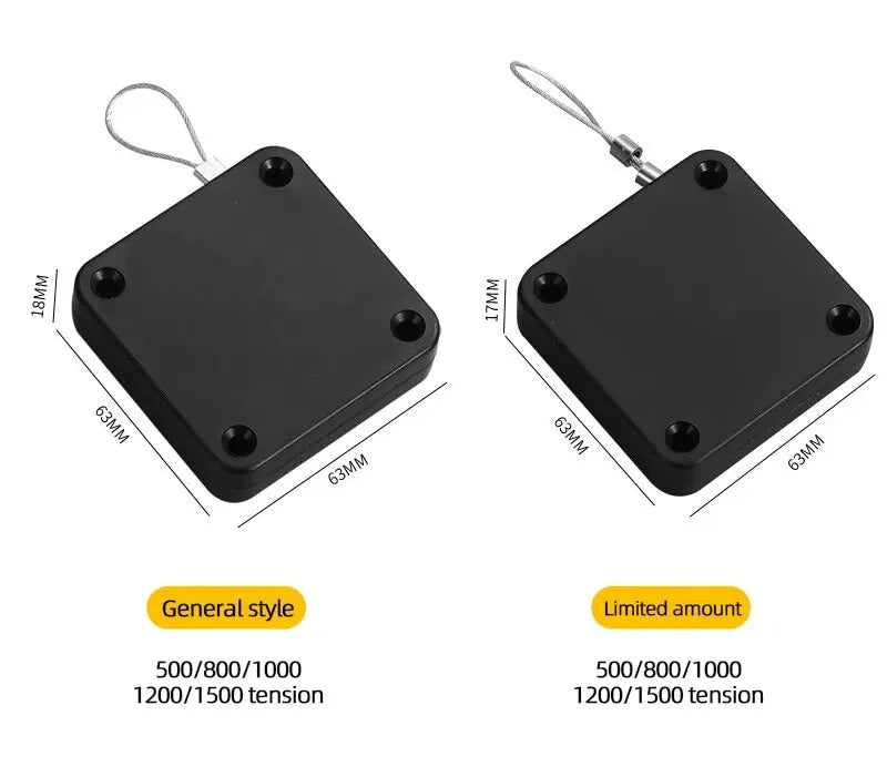 Cerrador de puerta con cordón - Opciones de fuerza de tracción