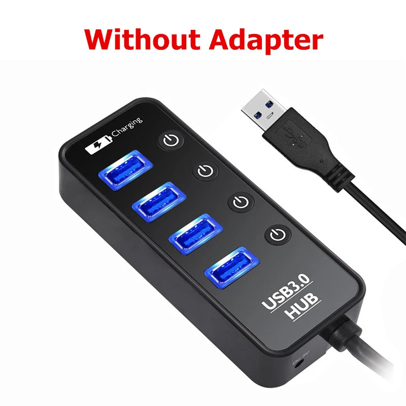 4-Port Switched USB Hub, Power Adapter Options