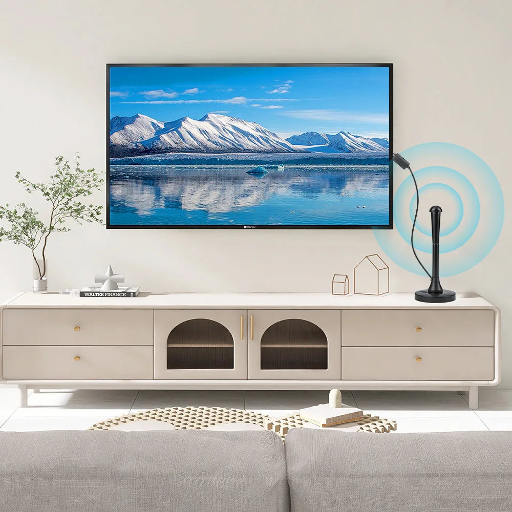 Indoor TV Aerial, for TV Tuner/Portable TVs/Set Top Box At Home in Car While Camping
