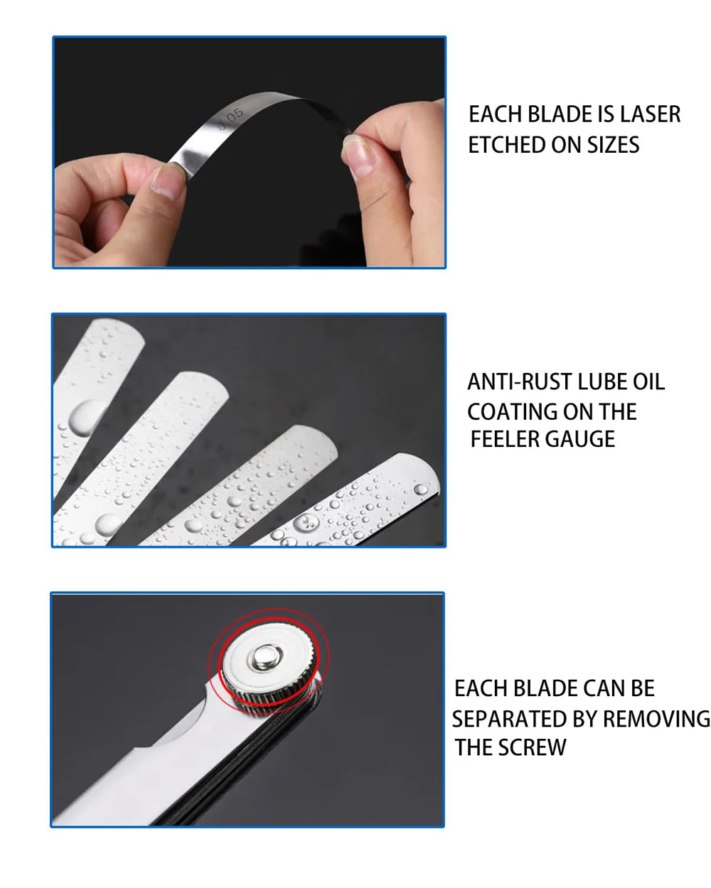 32-Blade Folding Feeler Gauge