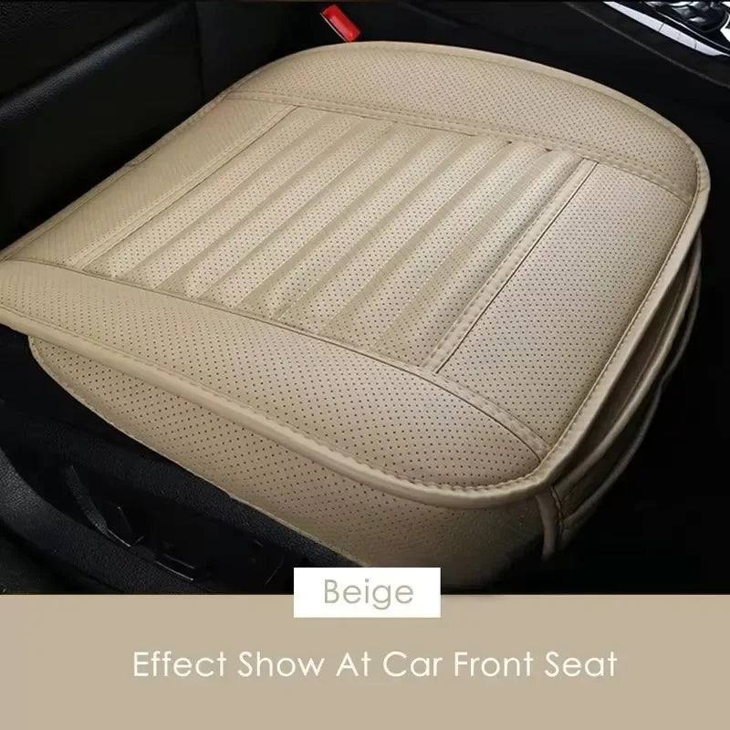 Car Seat Covers Protectors,Luxury PU Leather Breathable Car Interior Seat Cushion Pad Mat for Sedan SUV Truck Jeep Mini Van