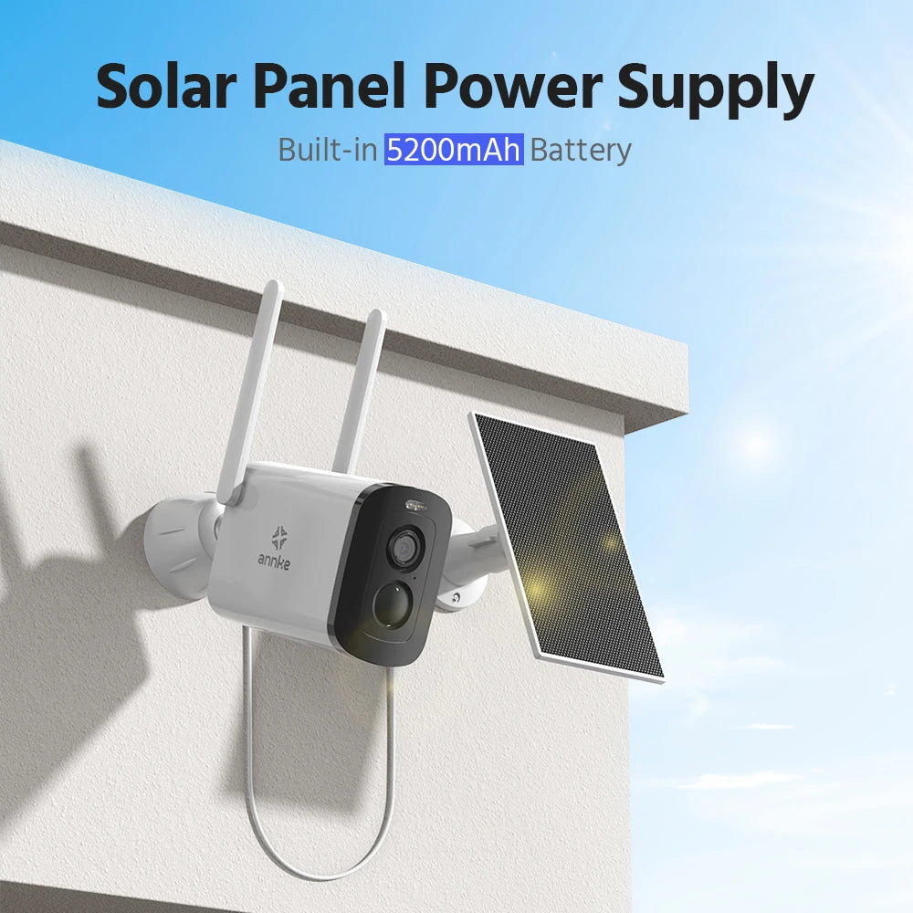4MP Solar Wireless Outdoor Security Camera System