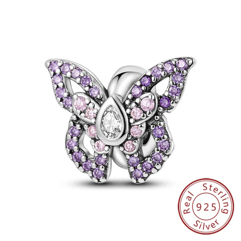 Sterling Silver Firefly Bee Butterfly Hummingbird Charms