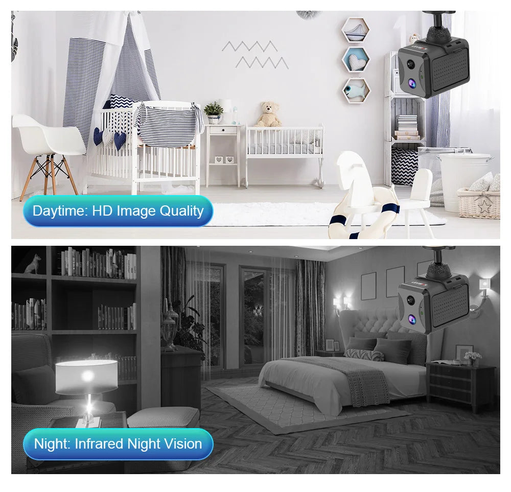 LS VISION 5MP Mini Security Camera with 4G SIM and WiFi