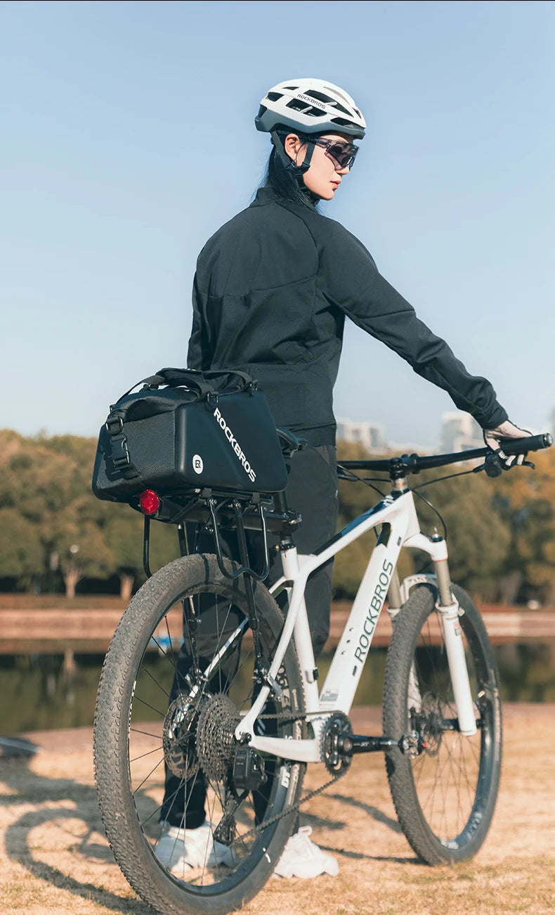 11.6L Bicycle Rear Pannier Bag Double Side Rainproof Storage