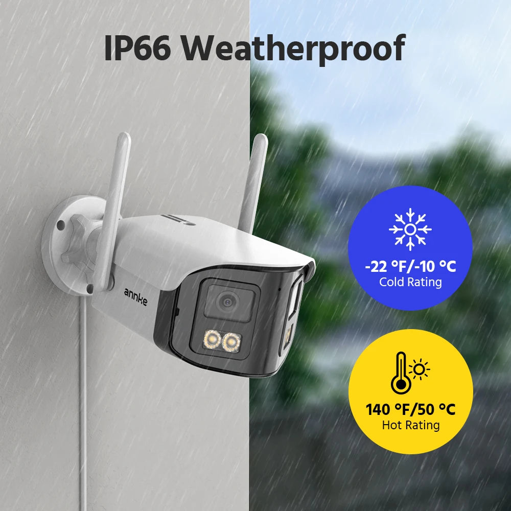 ANNKE 4MP Dual-Lens WiFi 6 Outdoor Security Camera