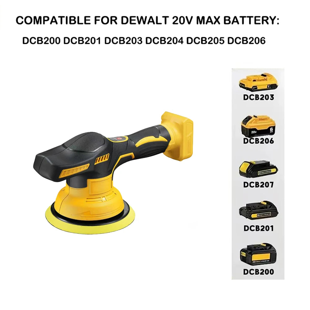 Vilasting Cordless Car Polisher with 150mm Pad and 4600RPM