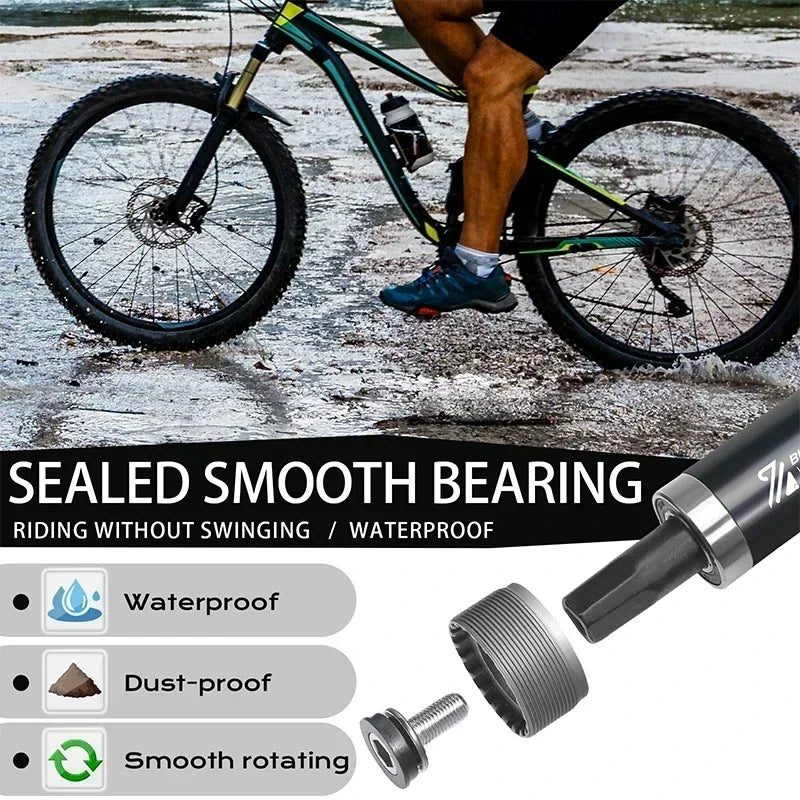 Boîtier de pédalier de vélo à axe carré avec vis