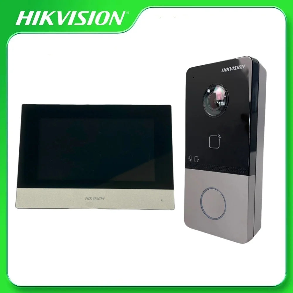 Hikvision DS-KIS603-P(C) Video Intercom Kit DS-KV6113-WPE1(C) POE/Wifi Villa Door Station DS-KH6320-WTE1 IP-Based Indoor Station