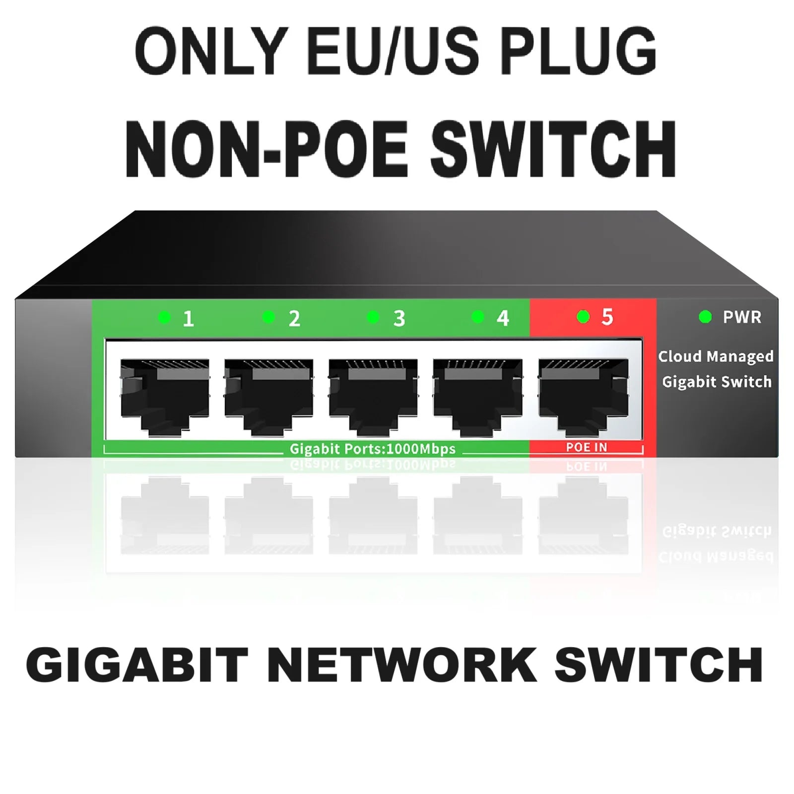 STEAMEMO Cloud-managed POE Switch 4/8/16 Port 48V Active POE Desktop 100/1000Mbps SFP APP Control Switch Pulg And Play IP Camera