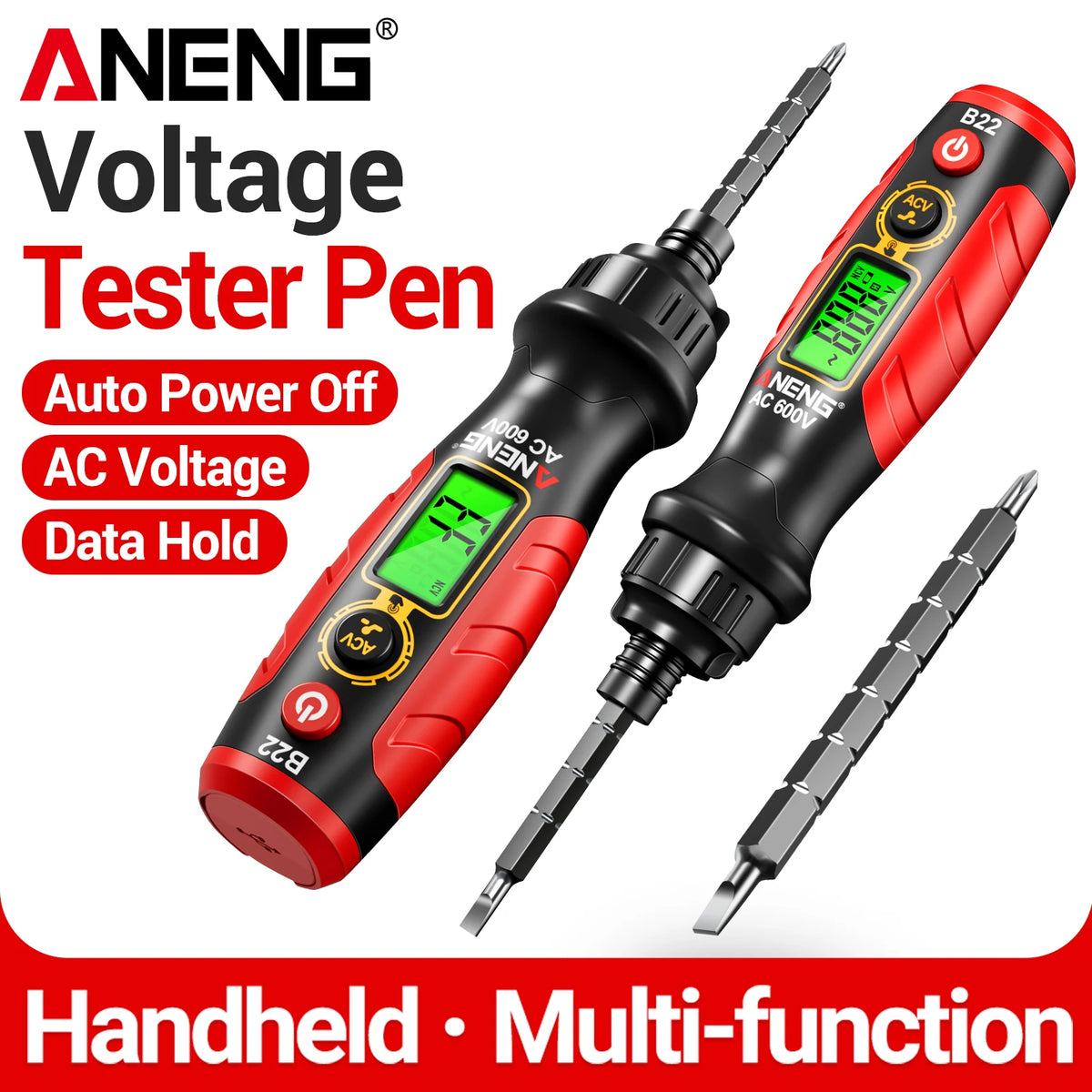 B22 Rechargeable Voltage Tester and Screwdriver