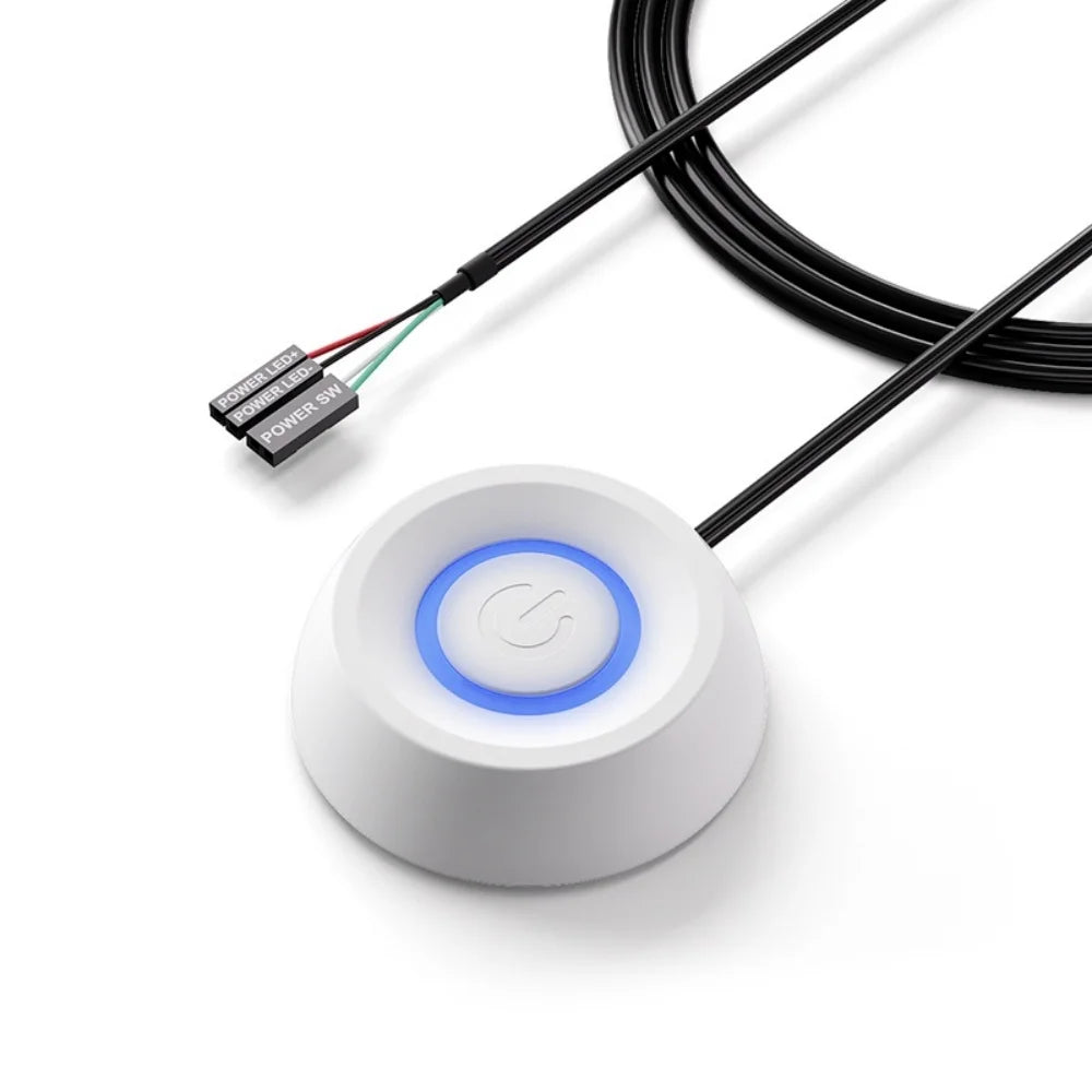 Cable externo para interruptor de encendido de placa base de PC con LED