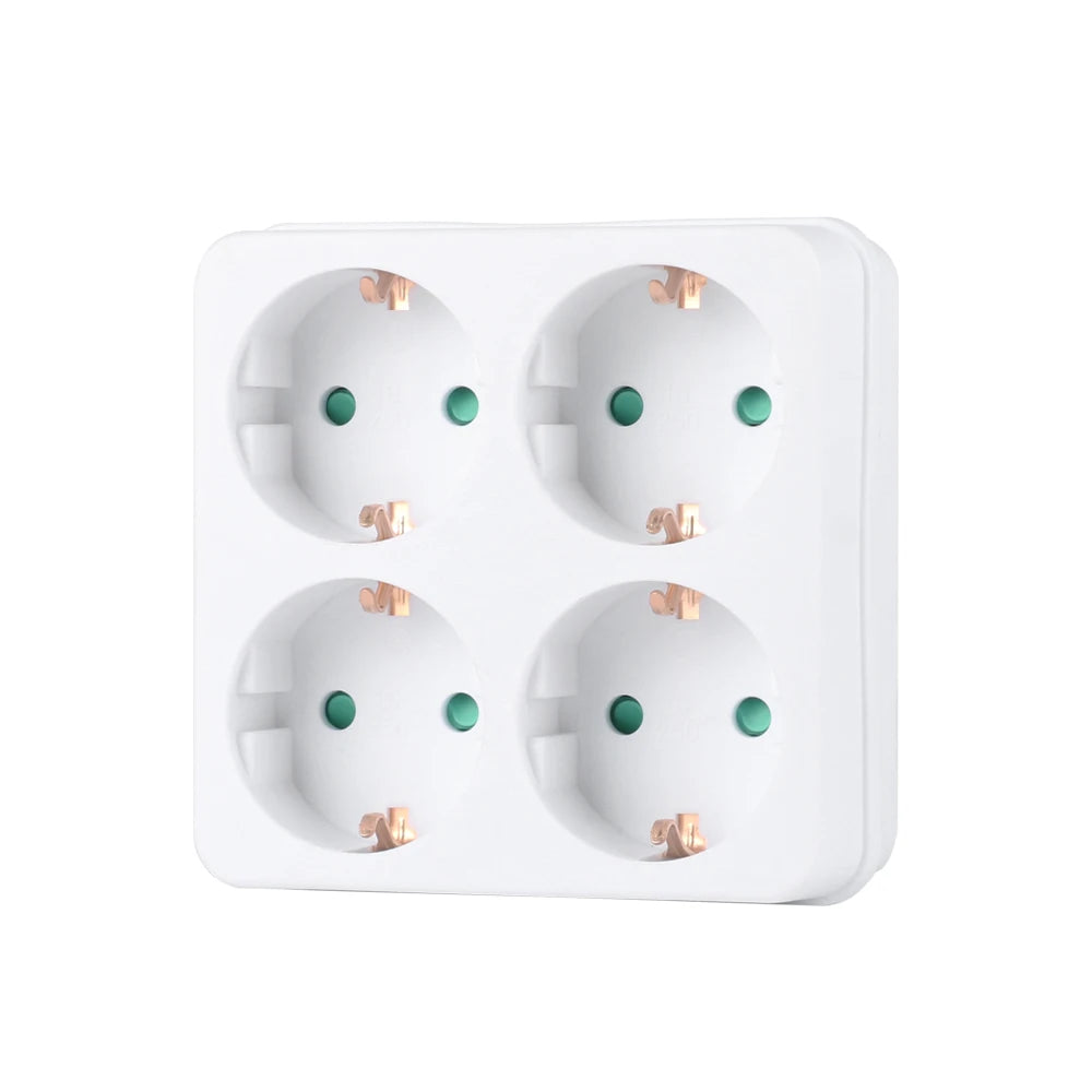 EU Multi-Socket Travel Adapter with Switch