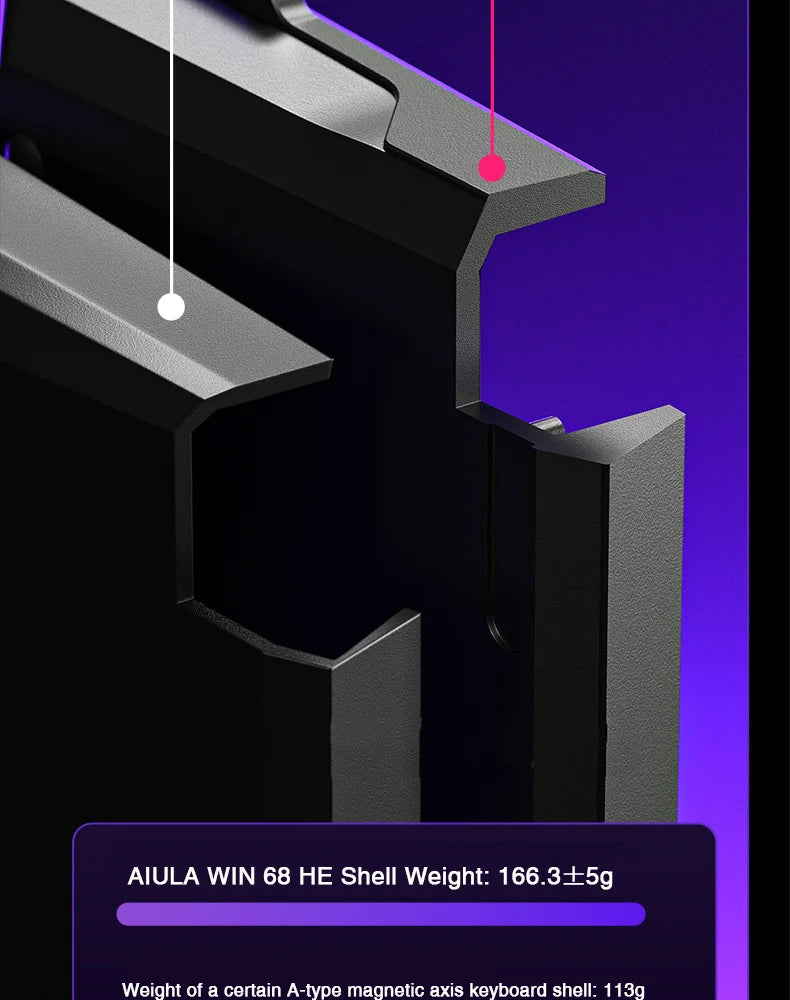 AULA WIN60 WIN68 HE Esport mágneses kapcsolós gamer billentyűzet