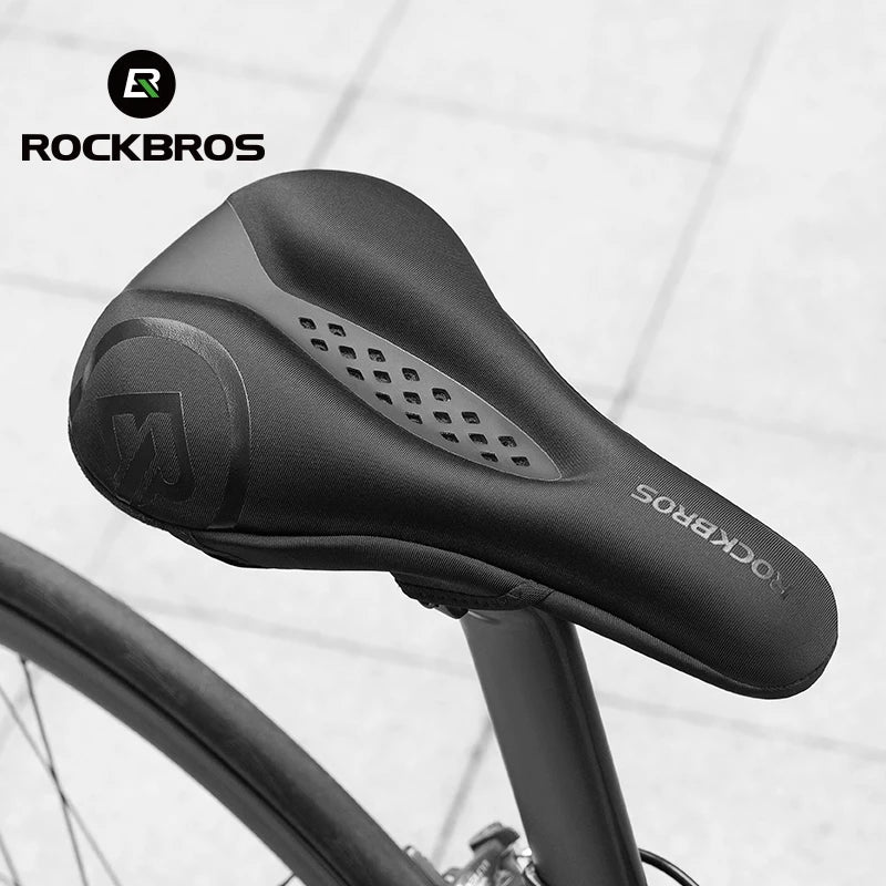 Memory Foam Bicycle Saddle Cover with Gel Cushion and Anti-Slip Fit