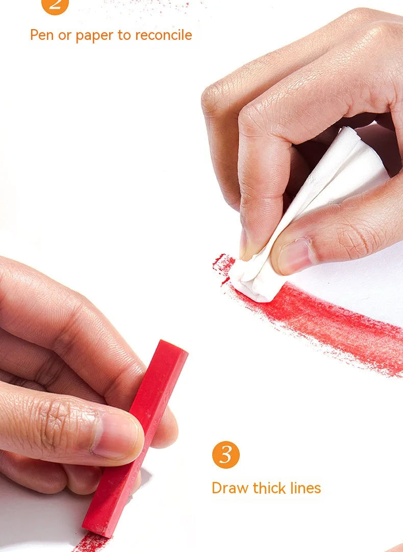 Set artistico di 48 colori di pastelli a gesso morbido