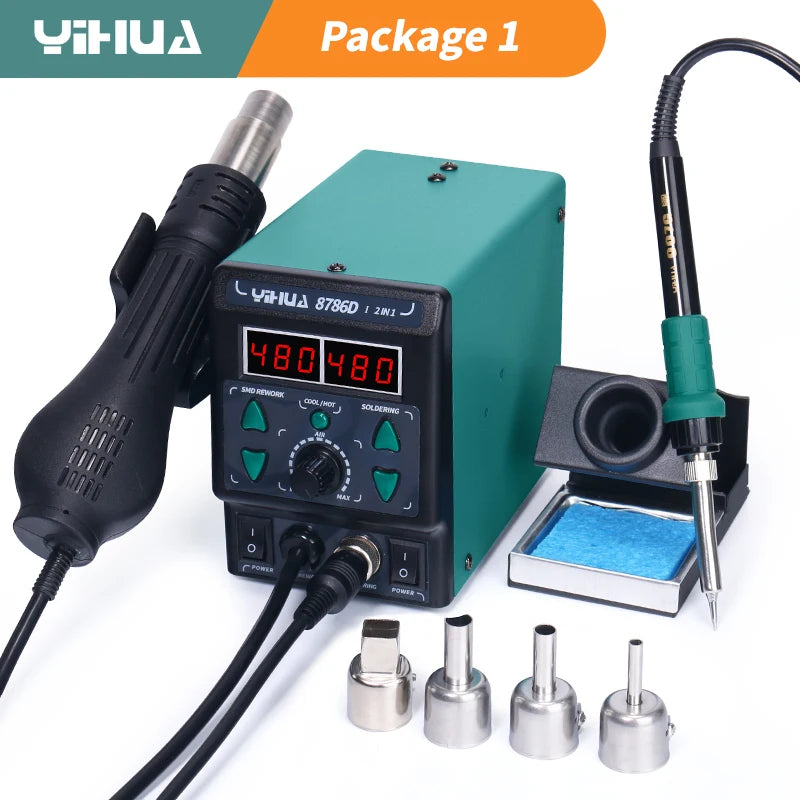 YIHUA 8786D Hot Air Soldering Station for Precision Repair