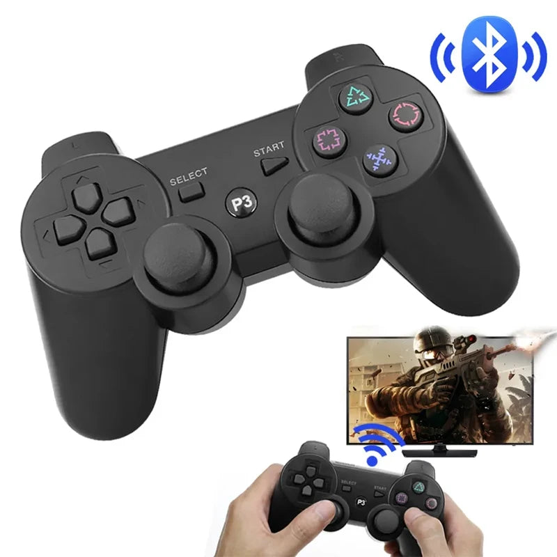 Manette de jeu sans fil pour configurations PS3/PC compatibles