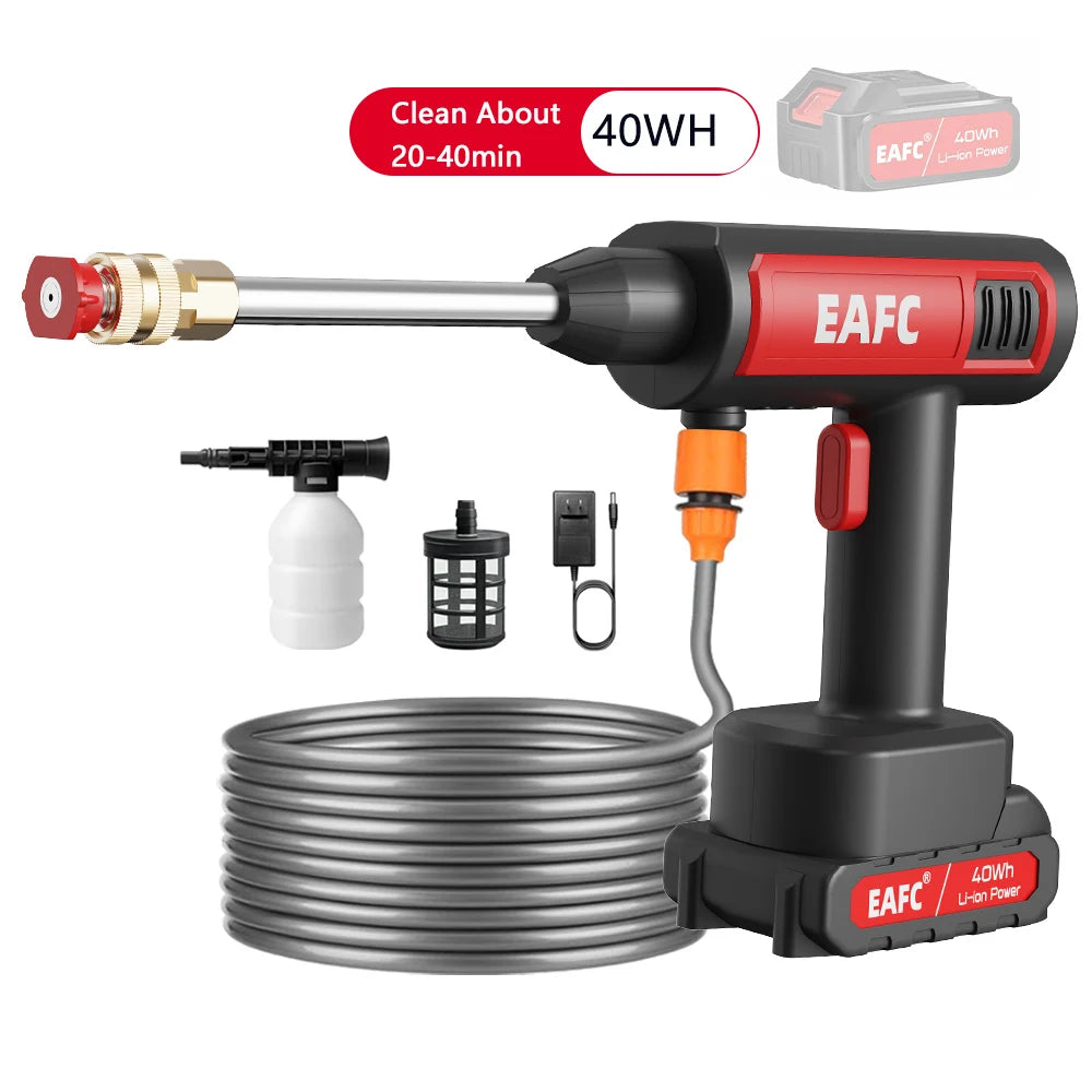 Cordless 60Bar Electric Car Wash Gun with Foam Generator