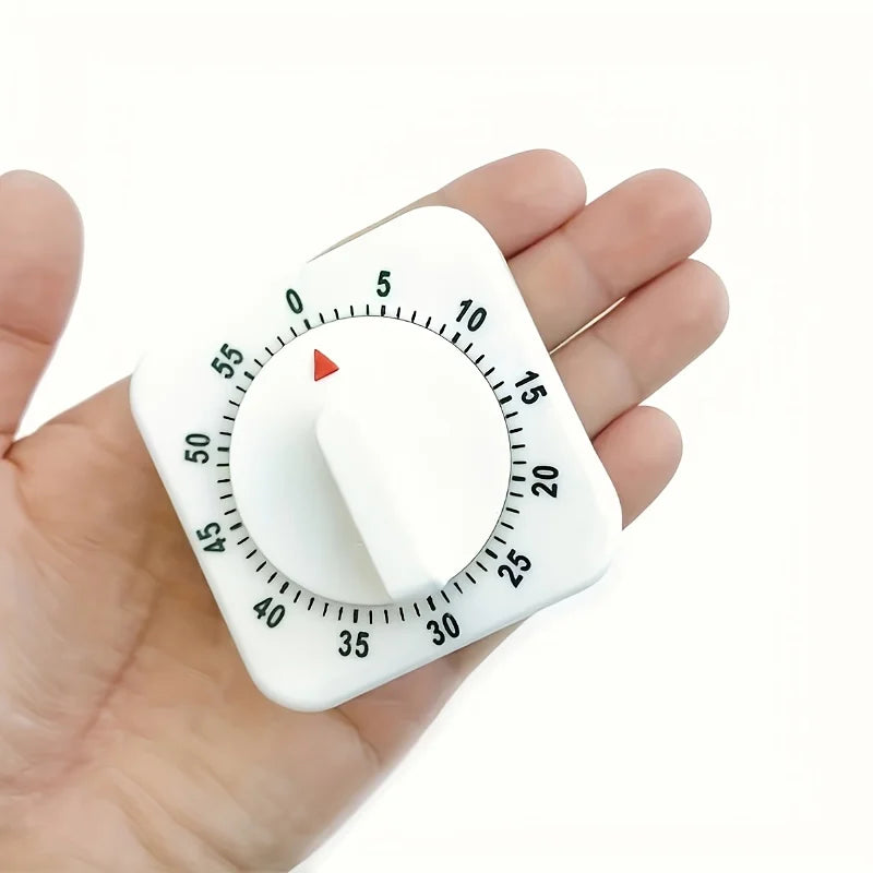 Mekanisk køkkenur med 60 minutters nedtælling