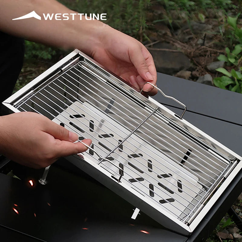 IGT Barbecue Grill Folding Charcoal Stove for Camping