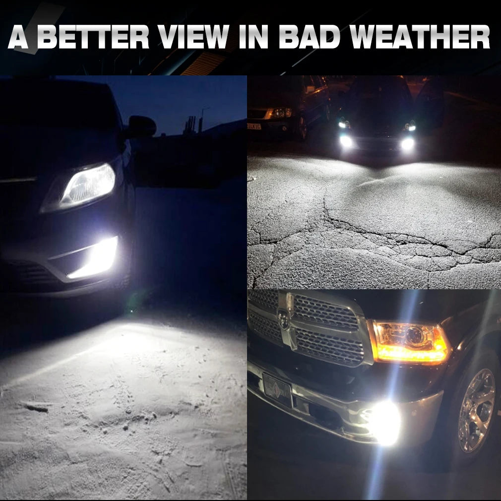 S&D 80W H8 H11 LED Canbus 9005 9006 Fog Light Bulbs Wireless 30000LM 6000K CSP LED Headlight Car Lamp for Car Driving Auto Lamp