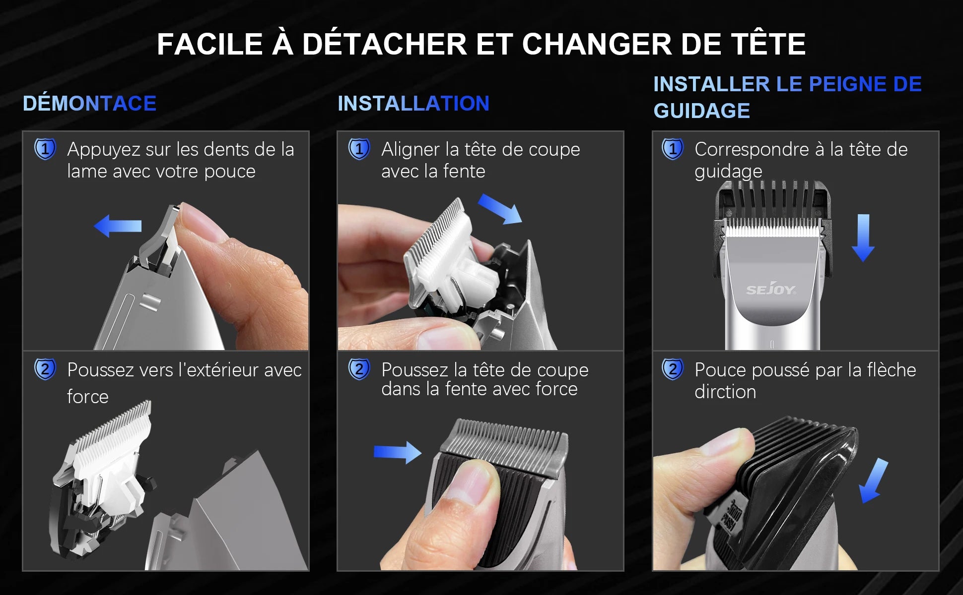 Elektrické profesionálne USB nabíjateľné strihacie strojčeky na vlasy sada