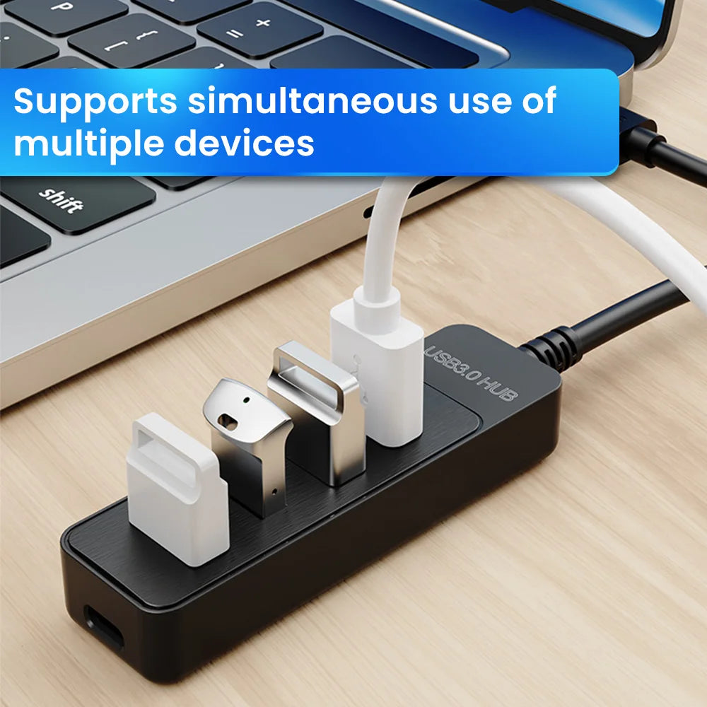 Fünf-Port USB-Hub - USB-A oder USB-C
