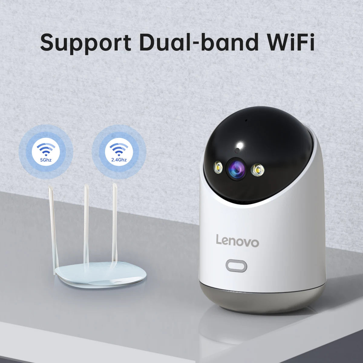 8MP WiFi вътрешна охранителна камера с цветно нощно виждане и 360° PTZ