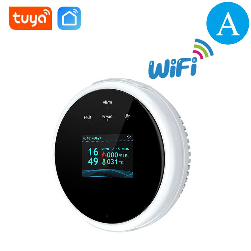 جهاز إنذار عن الغاز القابل للاشتعال يعمل عبر Wi-Fi من Tuya