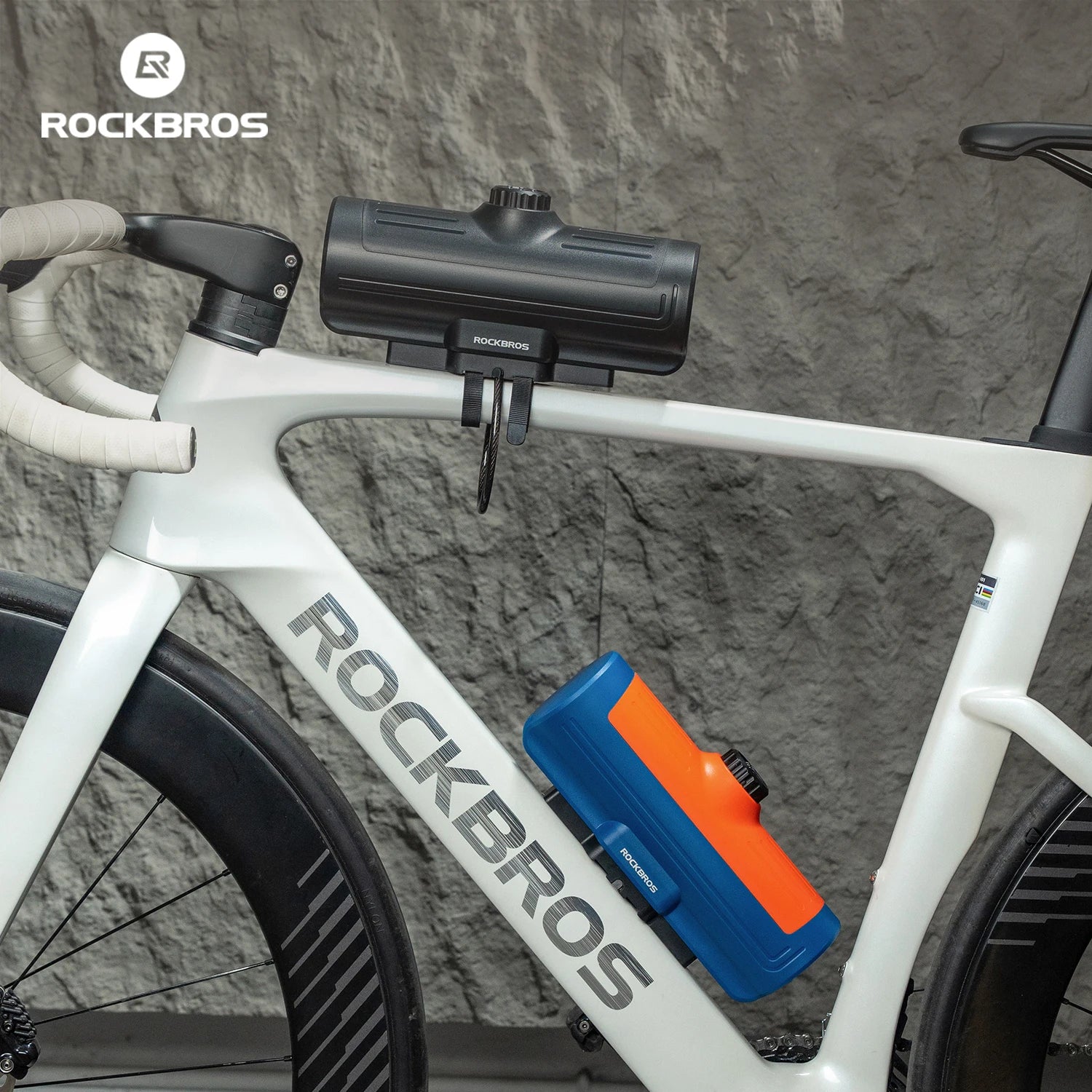 ROCKBROS wodoodporna torba na ramę roweru z zamkiem szyfrowym 0,7L