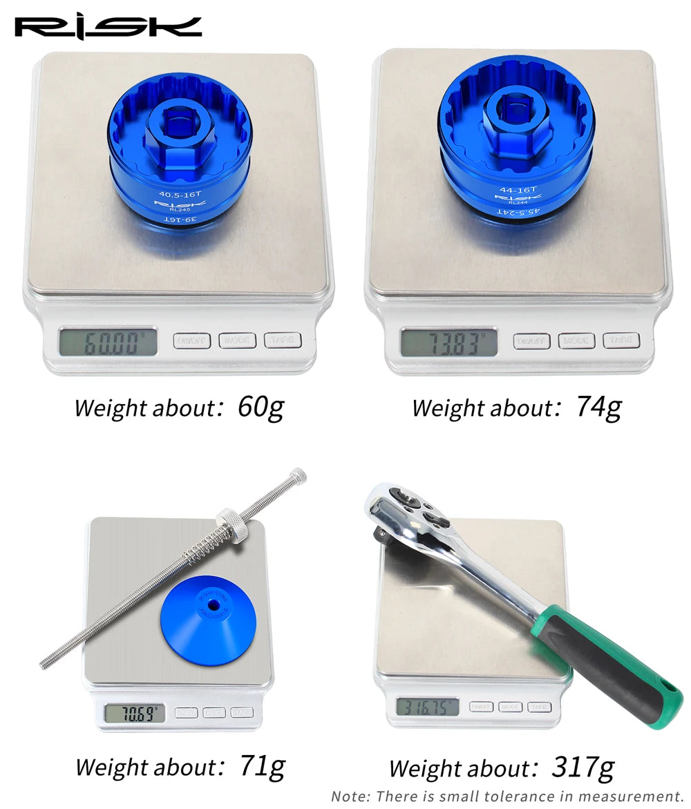 RL244–RL247 Bicycle Bottom Bracket Tool Options