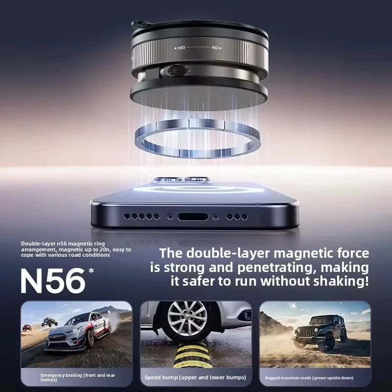 Rotating Foldable Magnetic Car Phone Holder