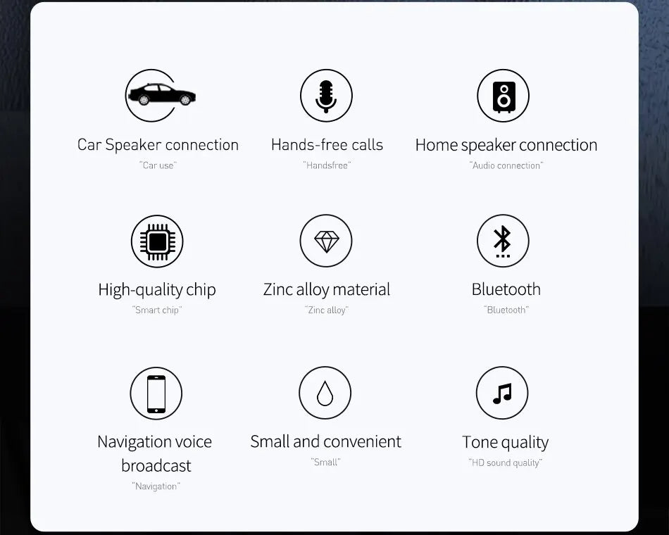 Bluetooth 5.0 AUX adaptér do auta Kábel 3,5 mm Bezdrôtový audio prijímač