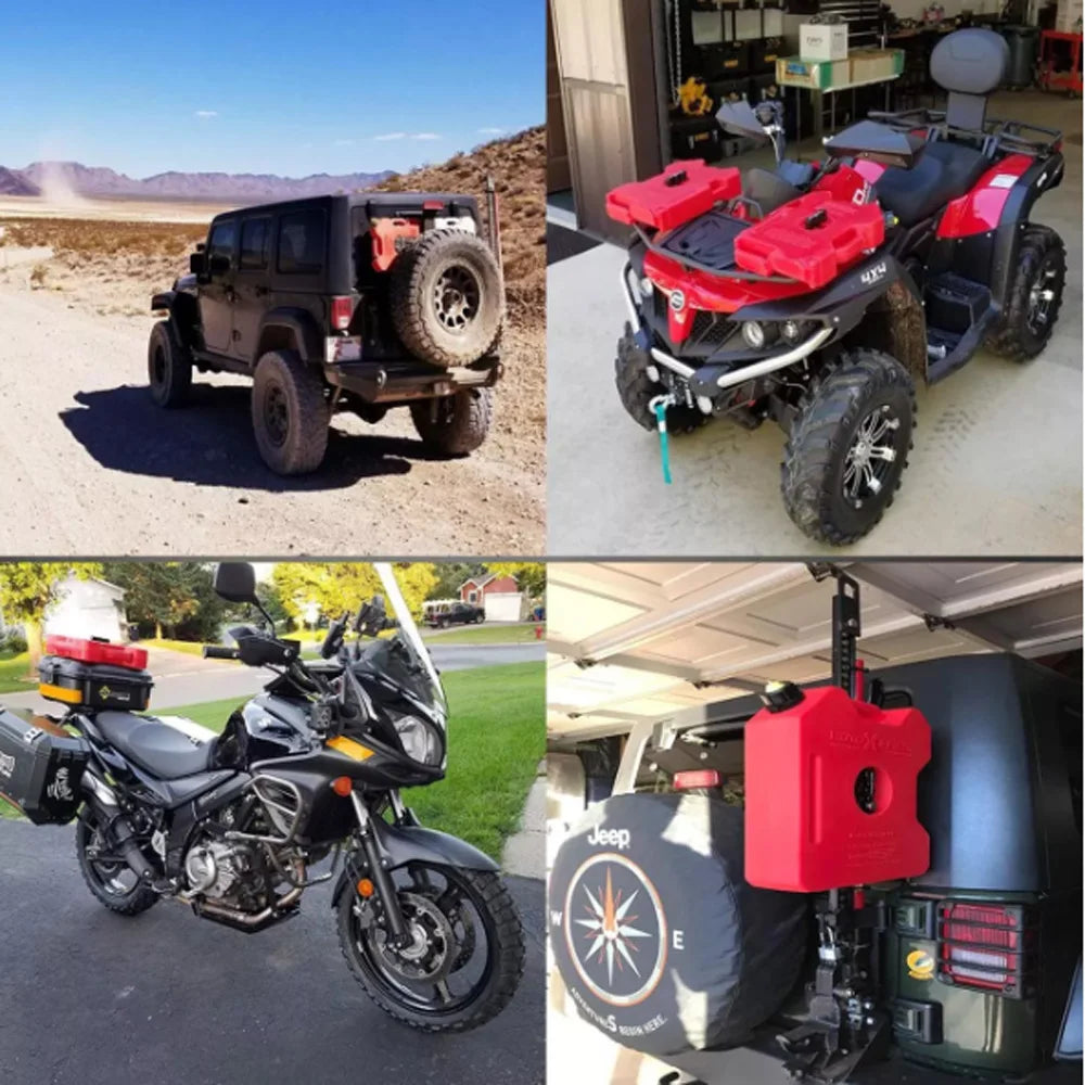 3/5L Child Lock Mororcycle Accessories Fuel Tank Petrol Cans Barrels Can Gas Spare Container Anti-static Jerry Can Fuel Tank