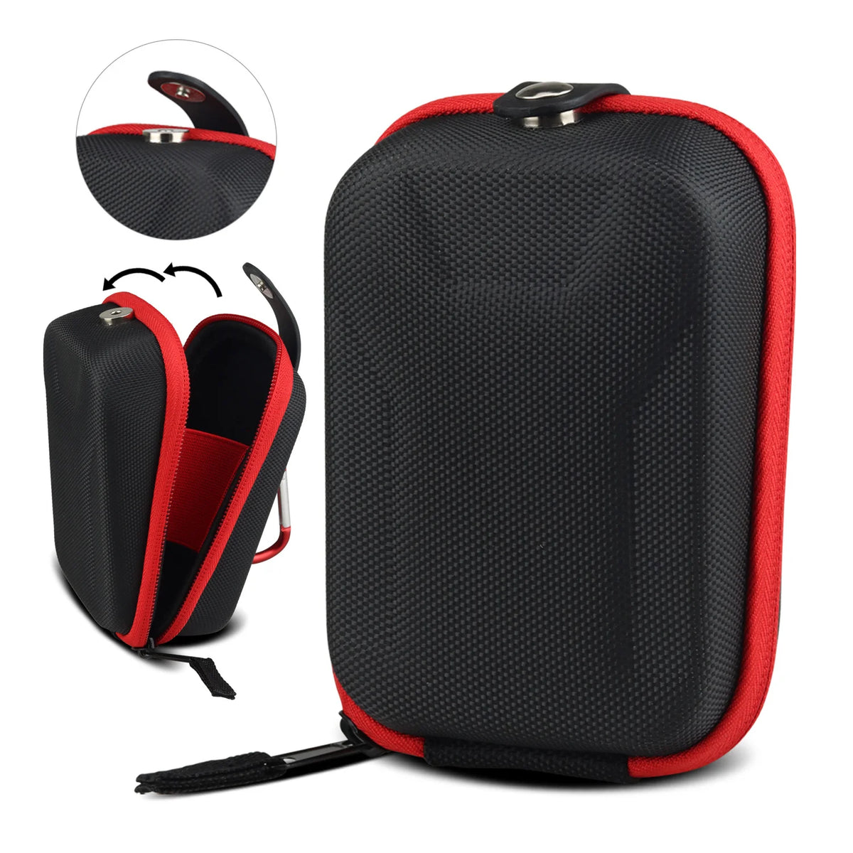Hard-Shell Golf Rangefinder Case with Carabiner