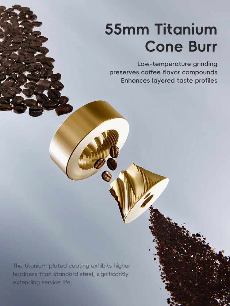 STARSEEKER E55Pro Ηλεκτρικός Μύλος Καφέ 55MM Τιτανίου Κόφτης
