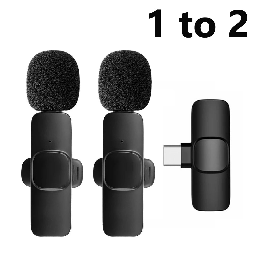 Wireless Lavalier Microphone - Phone Connector Options
