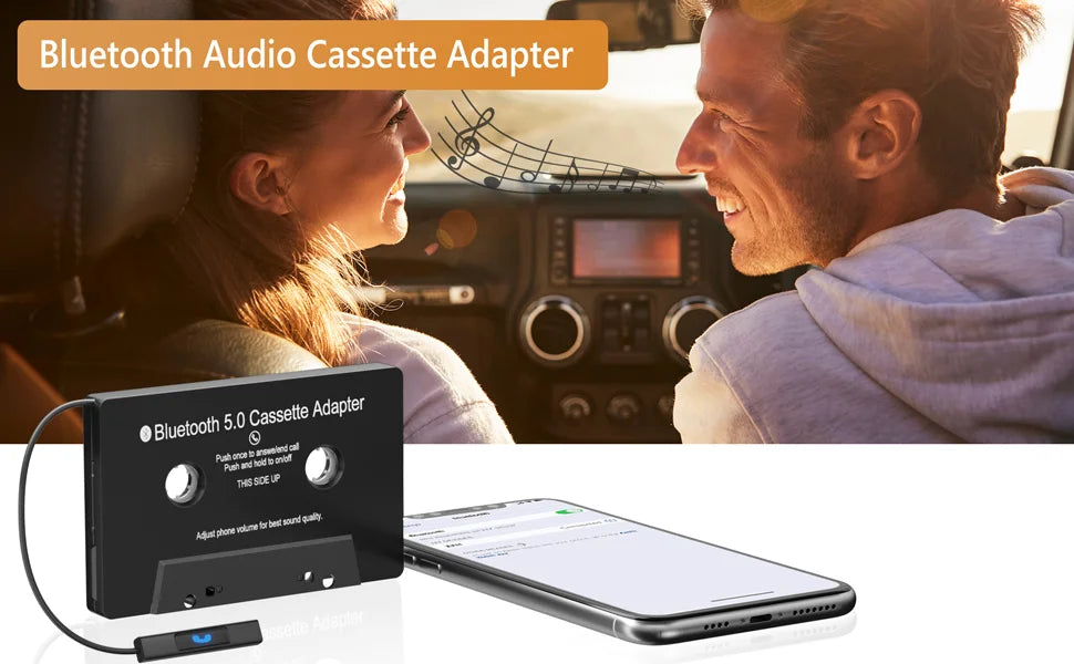 Adaptador de audio de cassette Bluetooth