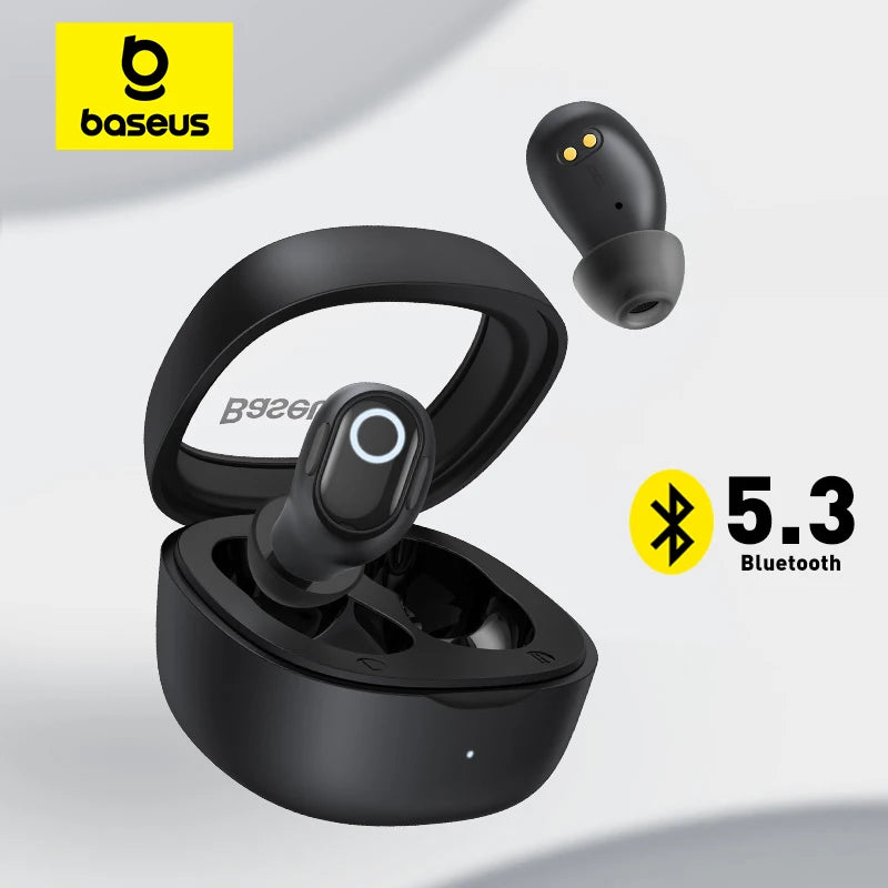 Baseus WM02 Gerçek Kablosuz Kulaklık Bluetooth 5.3, 25 Saat Oynatma Süresi ile
