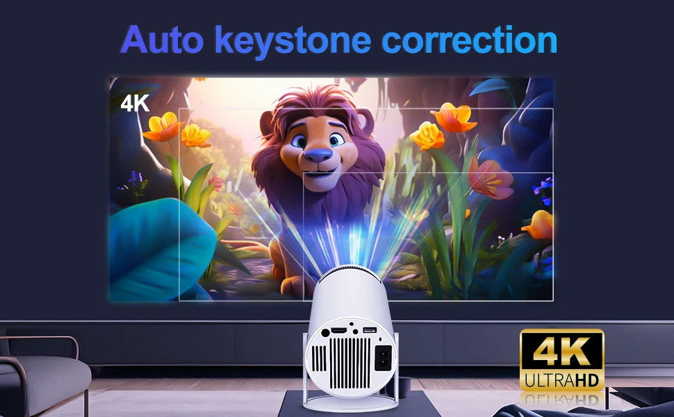 Vezeték nélküli 720P projektor képernyőtükrözéssel és dupla WiFi-vel