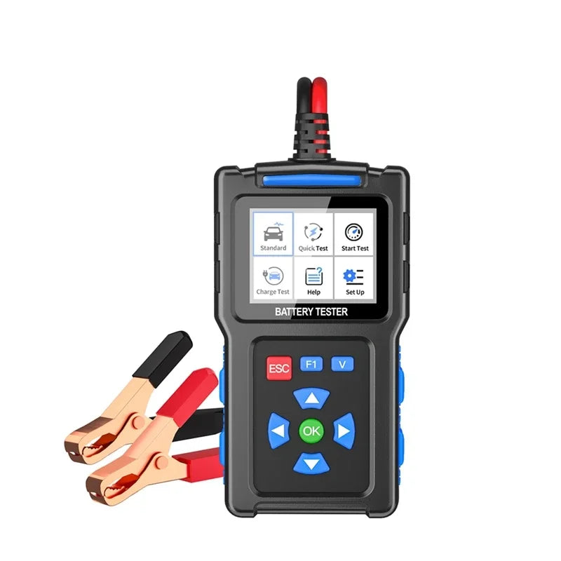 Comprobador de batería de vehículo BT300 con cables y pinzas