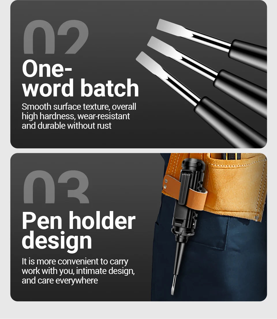 ANENG B15 Induction Teste Pen Highlight Color Light Professional AC Voltage Detection Electrician Screwdriver Testing Tools