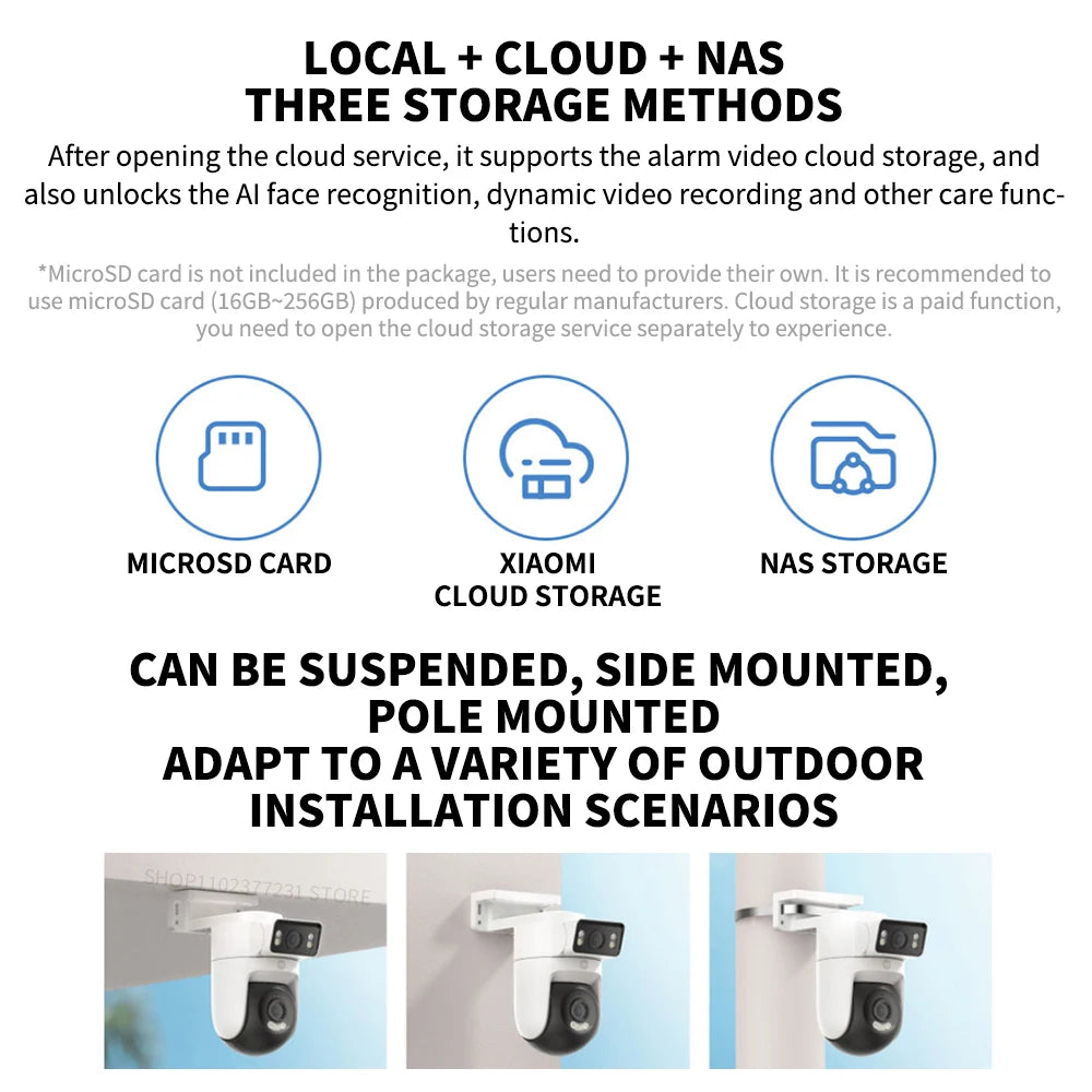 Xiaomi venkovní CW500 bezpečnostní systém s duální kamerou