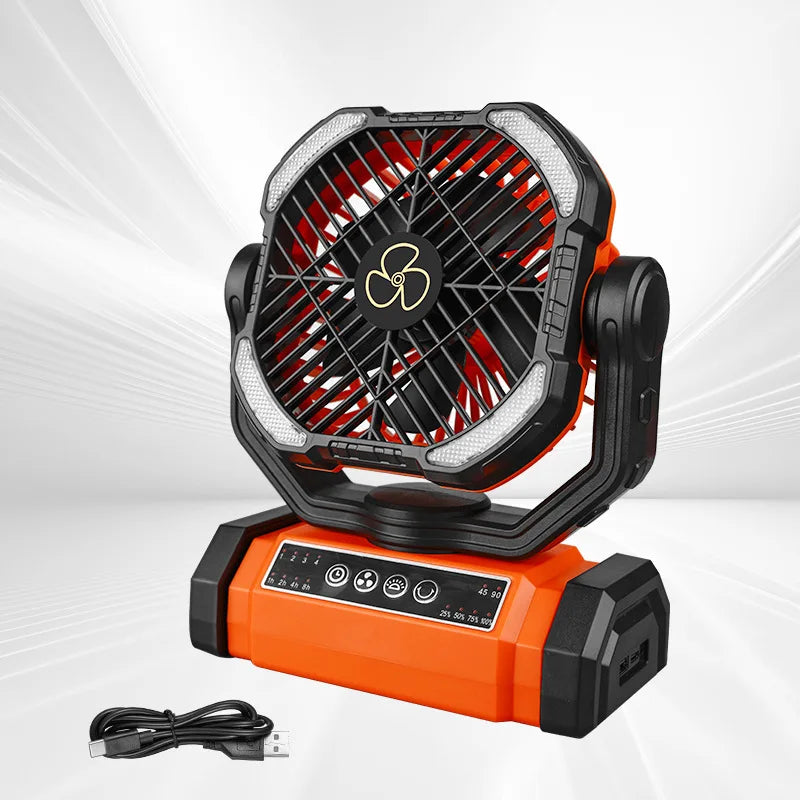 20000mAh Rechargeable Portable Fan with LED Light