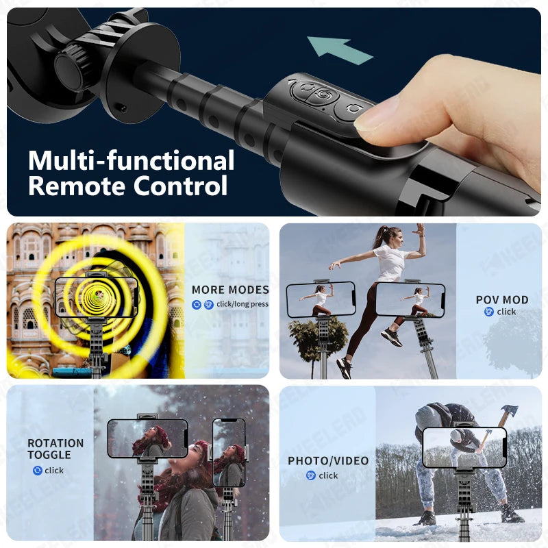 L18S One-Axis Phone Gimbal with Light and Tripod
