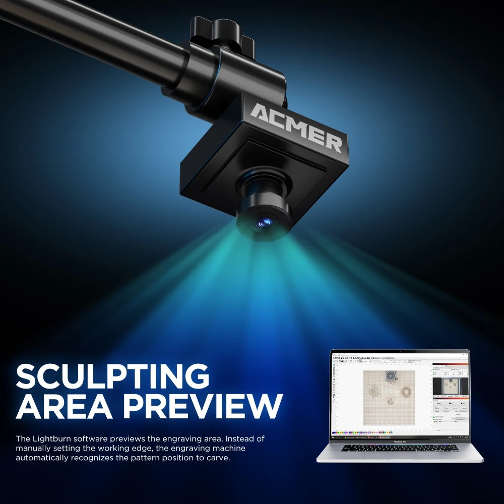 Traceur laser caméra de positionnement A500 5MP pour LightBurn