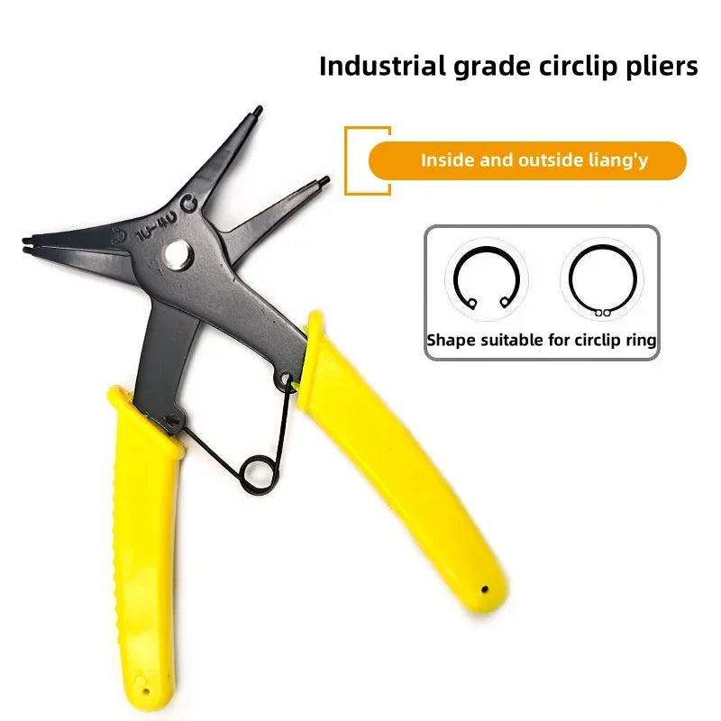 Two-in-One Internal and External Circlip Pliers