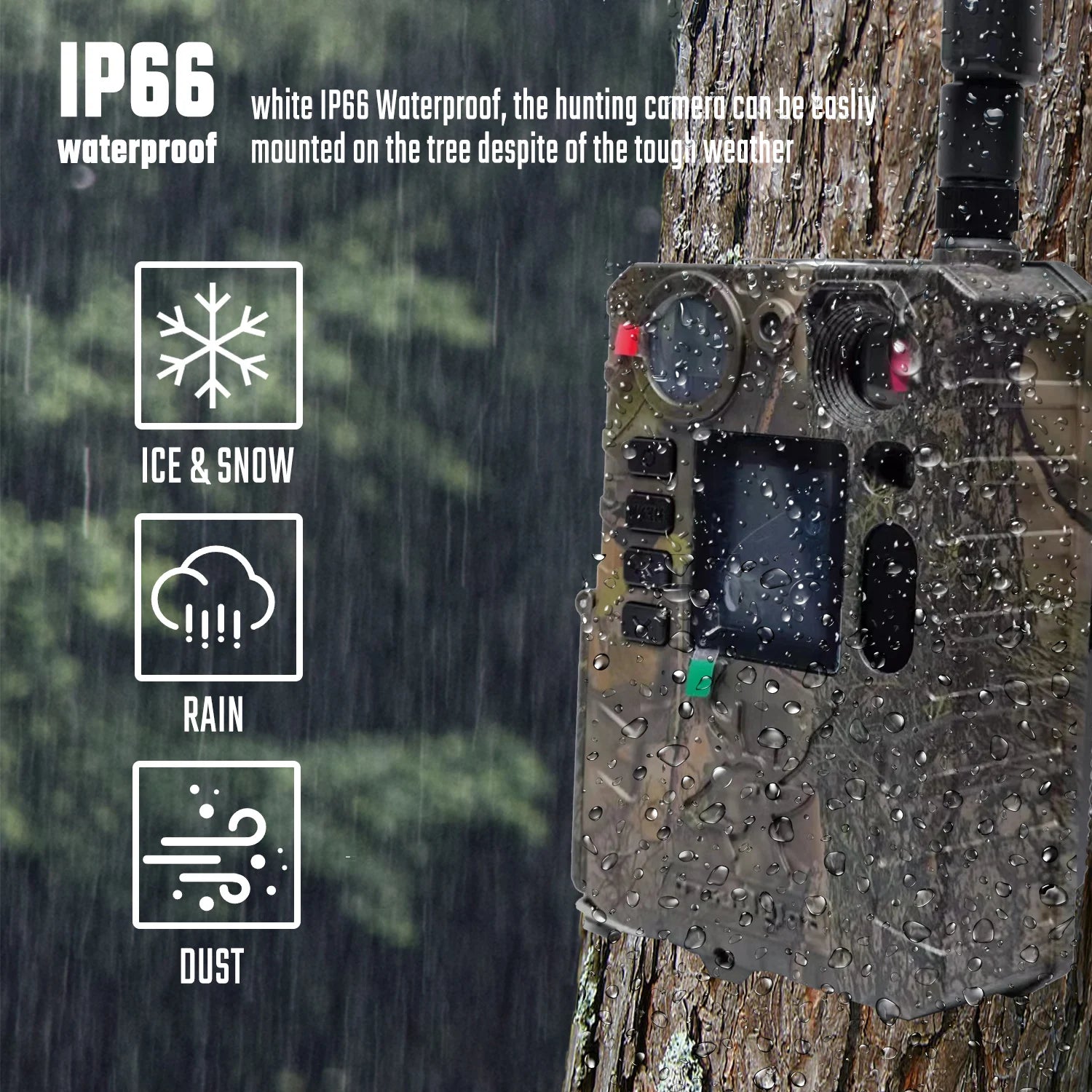 BolyGuard BG410-MS 4G LTE Trail Camera 4K 37MP Night Vision
